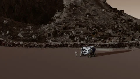 Martian Construction Stock Footage 139150749