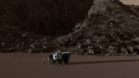 Martian Explorers Stock Footage 139090524