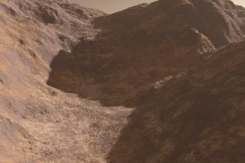 Martian Fly Over Stock Footage 62951