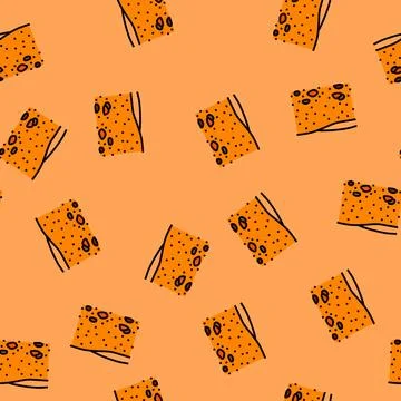 Martian landscape mars planet vector seamless pattern Stock Illustration