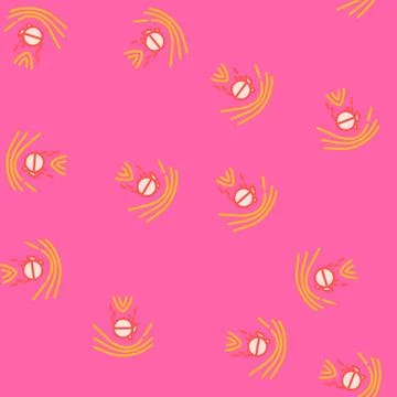 Martian solar wind mars planet vector seamless pattern Stock Illustration