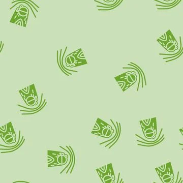 Martian solar wind mars planet glyph vector seamless pattern 스톡 일러스트