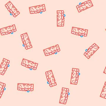 Martian sunset mars planet vector seamless pattern Stock Illustration