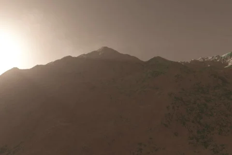 Martian Twilight Stock Footage 63583