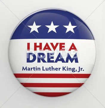 Martin Luther King badge Stock Illustration