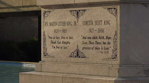 The Martin Luther King gravesite in Stock Video Pond5