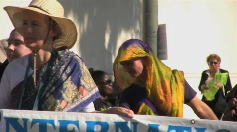 Martin Luther King Parade - Los Angeles 2011 Stock Footage