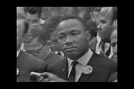 Martin Luther King Speaks To The Crowd During The Civil Rights March Stock Footage
