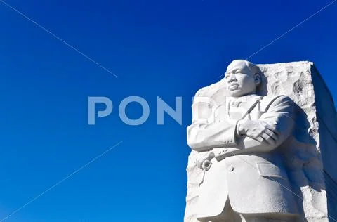 Martin luther king statue monument in washington dc Stock Photos
