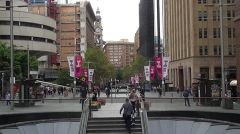 Martin Place Sydney Stock Footage 36082327