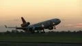 Martinair Airplane at sunrise HD Footage