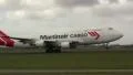 Martinair Cargo plane taking off HD видео футажи