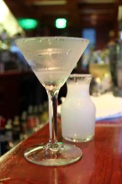 Martini On Bar Stock Photos
