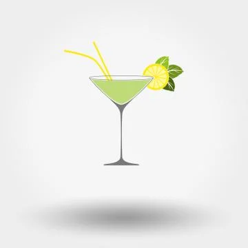 Martini cocktail Stock Illustration
