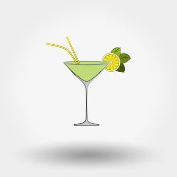 Martini cocktail Stock Illustration