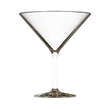 Martini Glass 3D render Stock Illustration