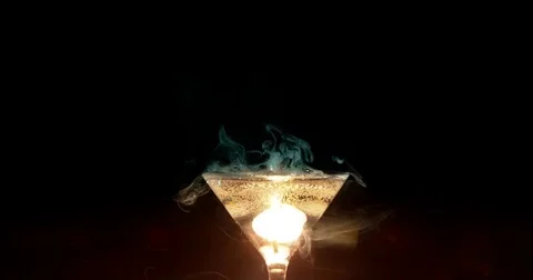 Martini Glass Explodes Closeup Stock Footage 77781295