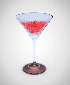 Martini glass Stock Illustration