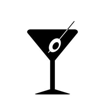 Martini glass Stock Illustration