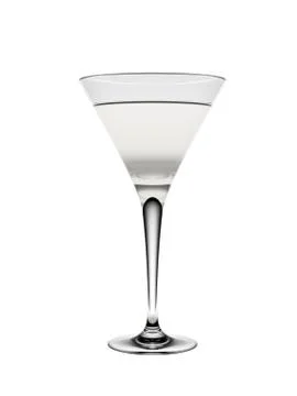 Martini glass 库存插图