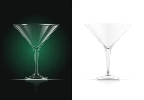 Martini glass. Stock Illustration