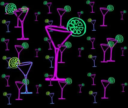 Martini glass Stock Illustration