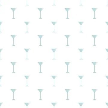 Martini glass pattern creating seamless cocktail background design イラスト素材