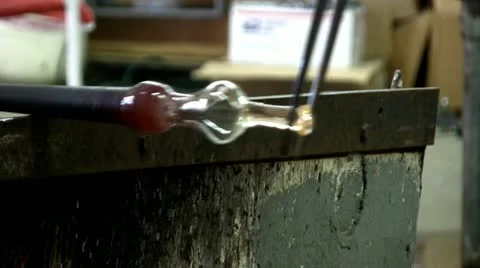 Martini glass stem shaping; 2 Stock Footage 12319138