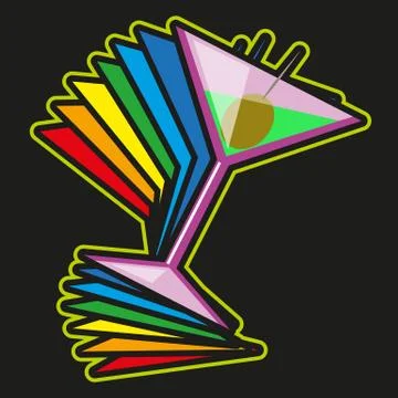 Martini Stock-Illustration