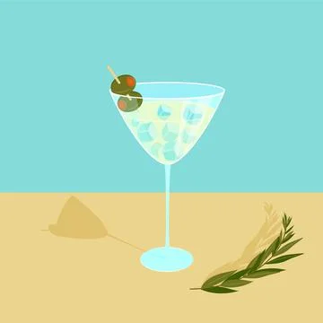 Martini Stock Illustration