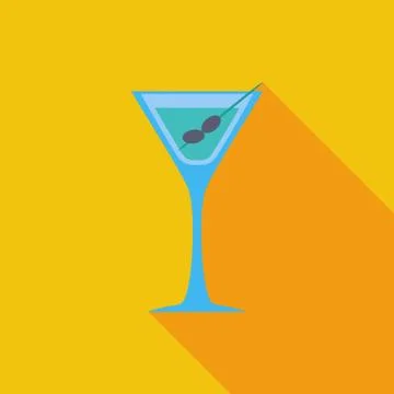 Martini single icon Stock Illustration