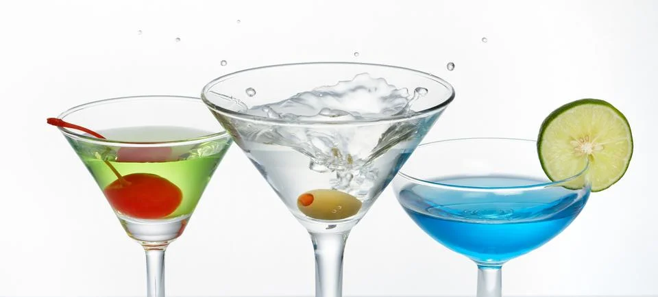 Martini splash Foto stock