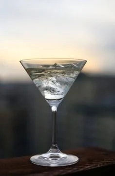 Martini on a sunset Stock Photos