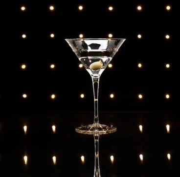 Martinis on the dance floor Stock Photos
