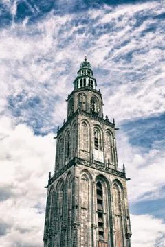 Martinitoren in Groningen Stock Photos