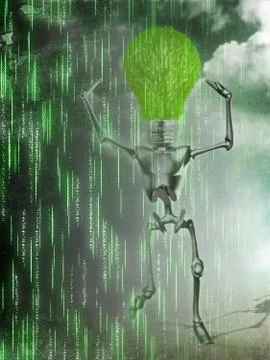 Martix humanoid Stock Illustration