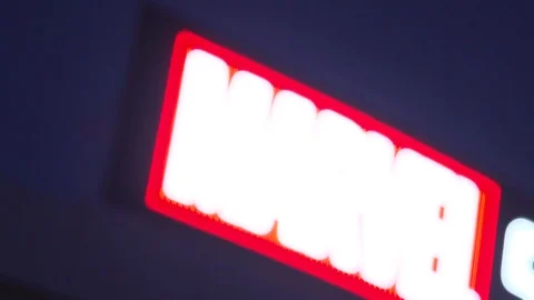 Marvel Stadium Sign Focus Pull Stock Footage 106384504