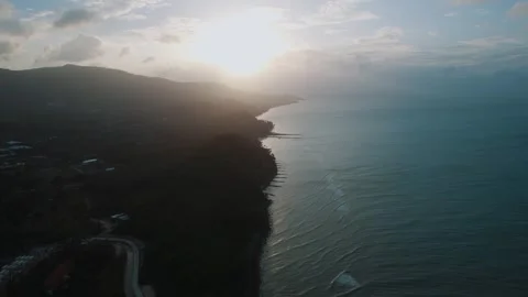 Marvel at the stunning island of Koh Samui, embraced by crystal-clear waters Stock Footage 273963448