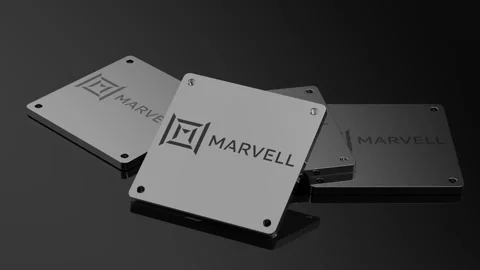 Marvell Technology Group logo Illustrative 3D Animation WorldClass Moving Symbol Stock Footage 262023881