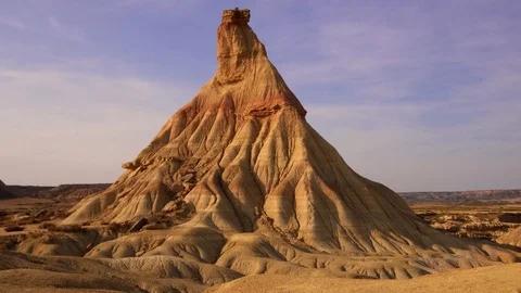 Marvellous Rocky Formation In The Desert Stock Footage 80661018