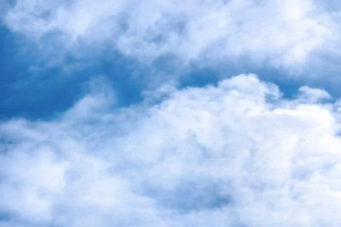Marvelous beautiful clouds on a light blue sky Stock Photos