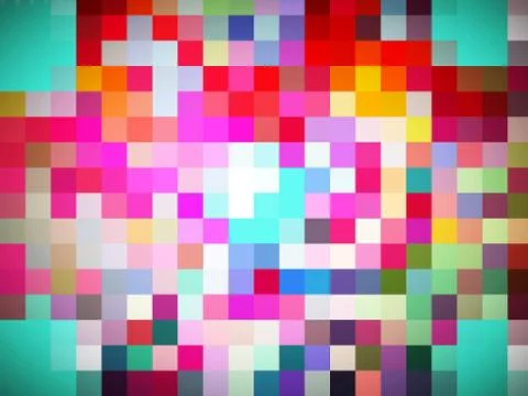 A marvelous geometric illustration of designing of multi-colored squares Stock Illustration