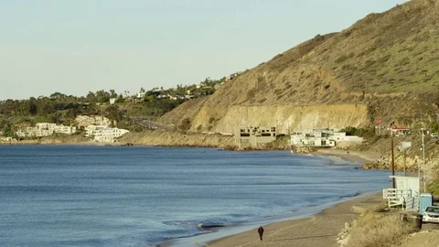 Marvelous landscape of Pacific coast Stock Footage 77673941