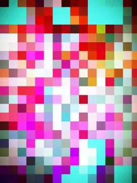 A marvelous multi-colored illustration of designing of tiles Illustrazione stock