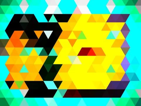 A marvelous multi-colored illustration of designing of squares and rectangles Illustrazione stock