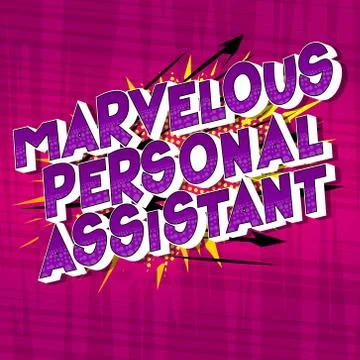 Marvelous Personal Assistant - Vector illustrated comic book style phrase on  イラスト素材