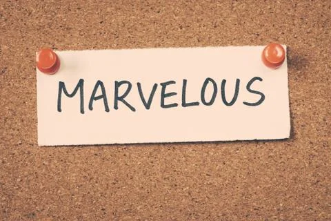 Marvelous 스톡 사진