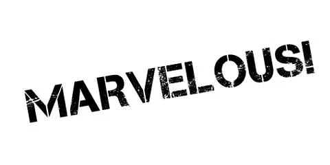 Marvelous rubber stamp Stock Illustration