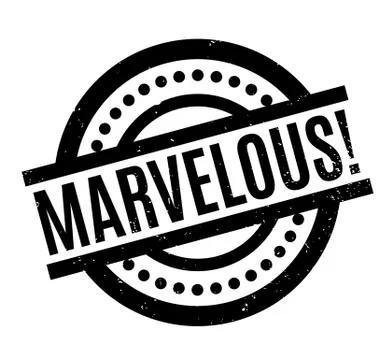 Marvelous rubber stamp Stock Illustration