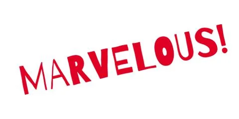 Marvelous rubber stamp Stock Illustration